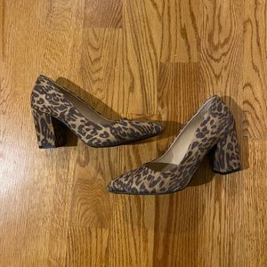 Leapord Print Retro Chunky Heels